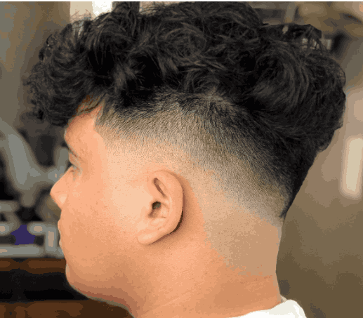 Mid Taper Curly Hair