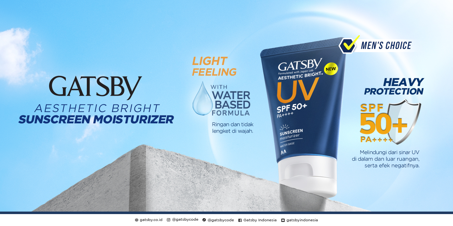  Aesthetic Bright Sunscreen Moisturizer - Gatsby